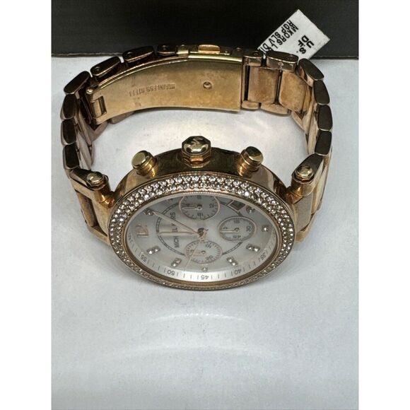 Michael Kors Parker MK5491 Women\'s Gold Stainless Steel Analog Dial Watch JNA227 main image 4